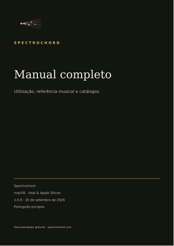 Capa do manual do Spectrochord